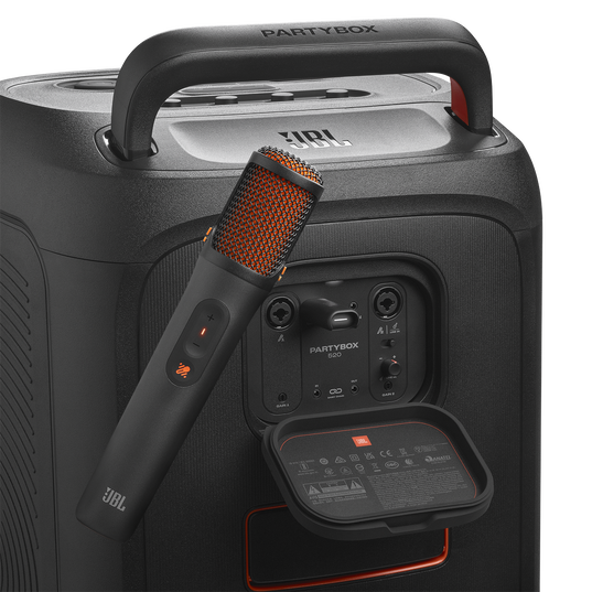 JBL EasySing Mics - Black - Two wireless AI-powered microphones with real-time vocal removal - Detailshot 3